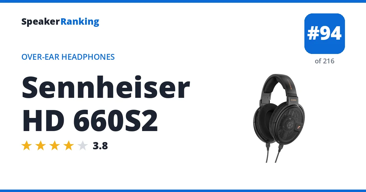 Sennheiser HD 660S2 ranking card
