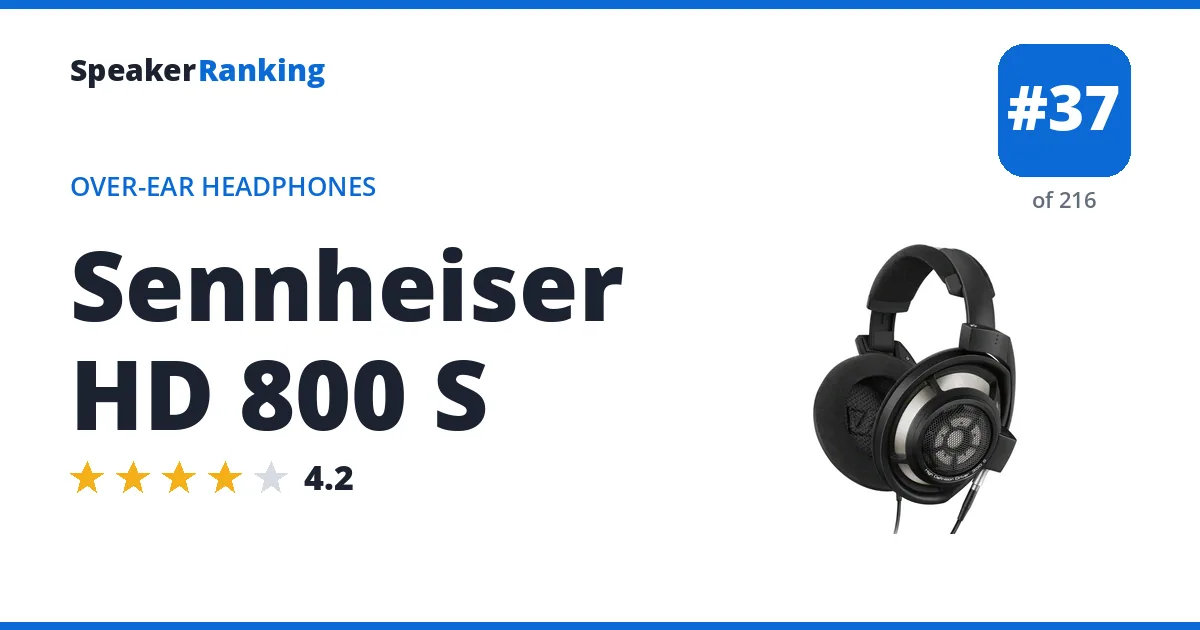 Sennheiser HD 800 S ranking card