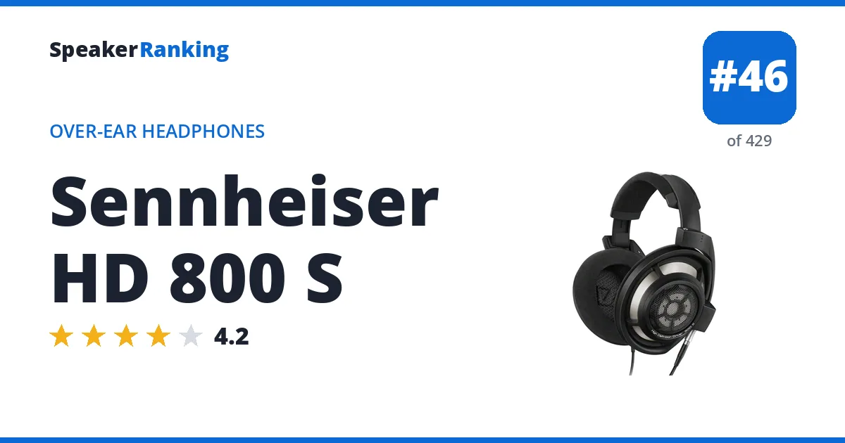 Sennheiser HD 800 S ranking card
