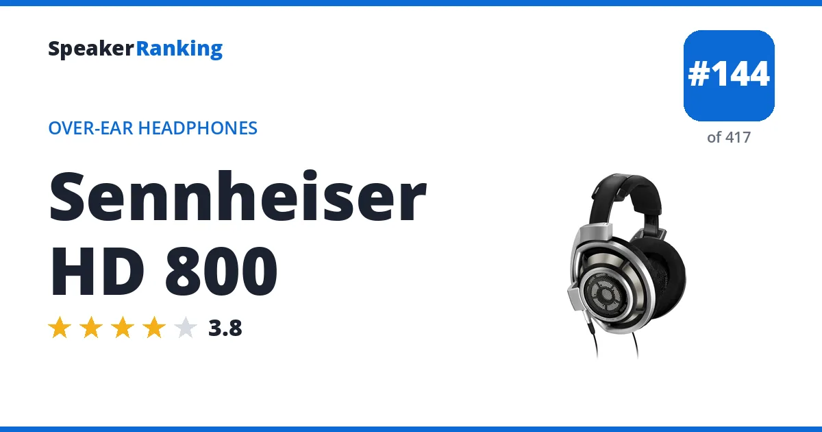 Sennheiser HD 800 ranking card