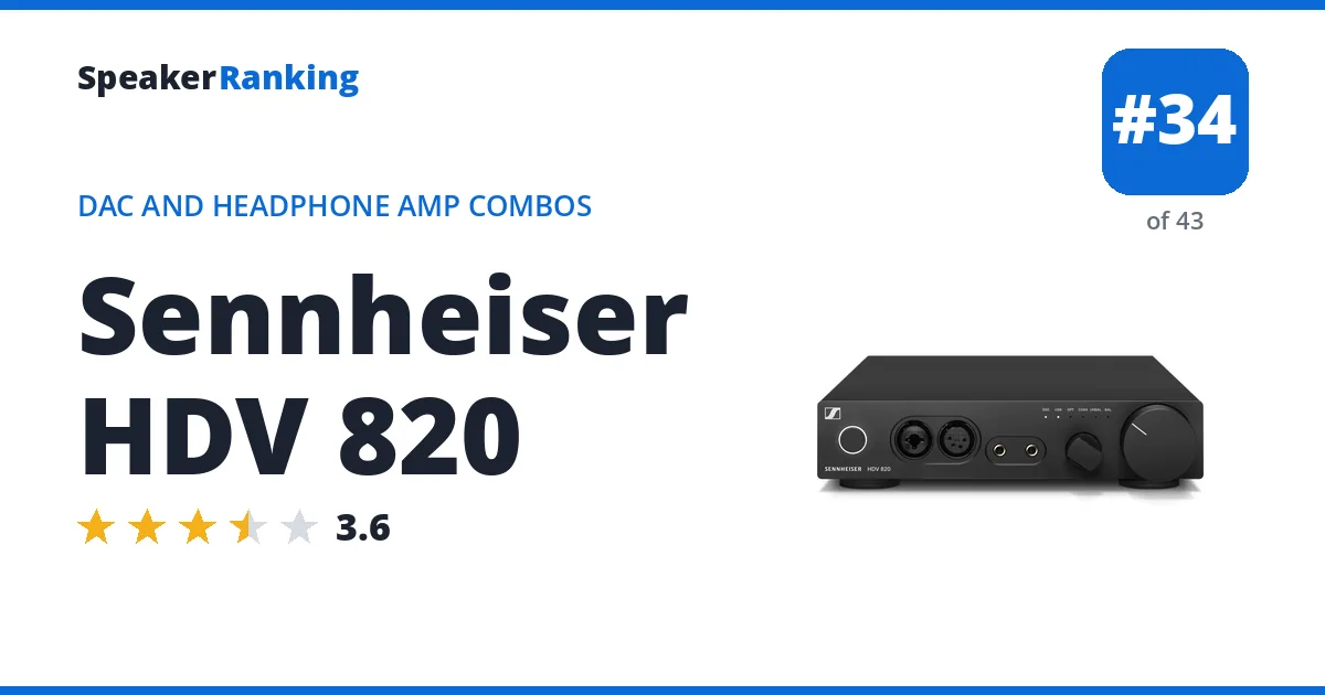 Sennheiser HDV 820 ranking card