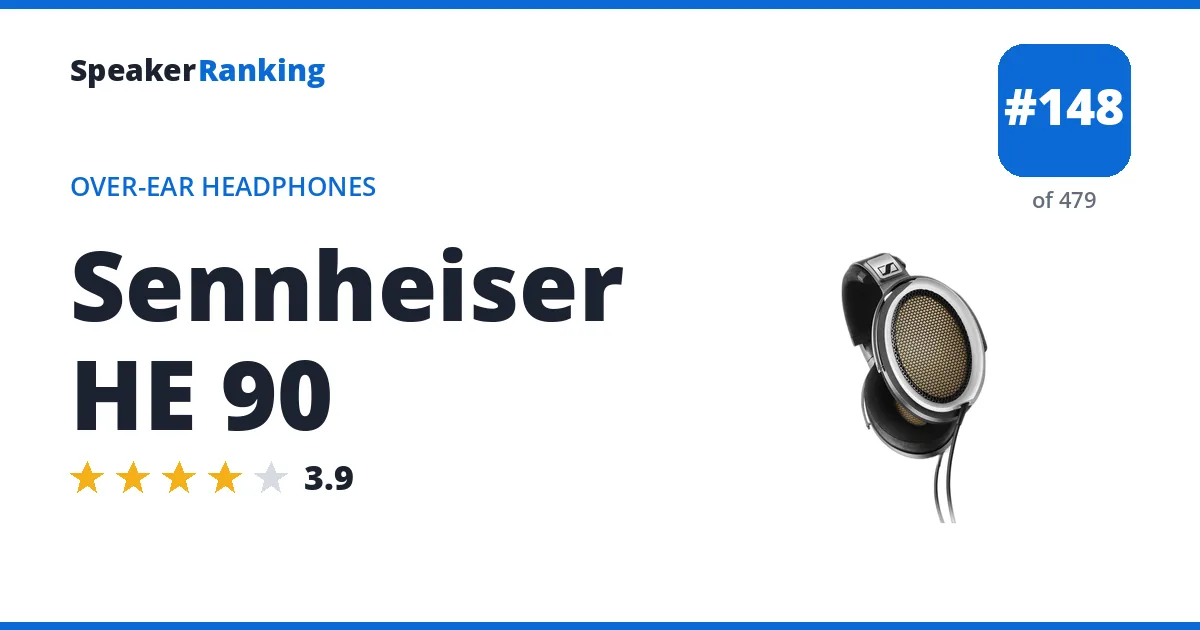 Sennheiser HE 90 - ranked #148 of 479 Over-Ear Headphones · Editor's rating 3.9/5