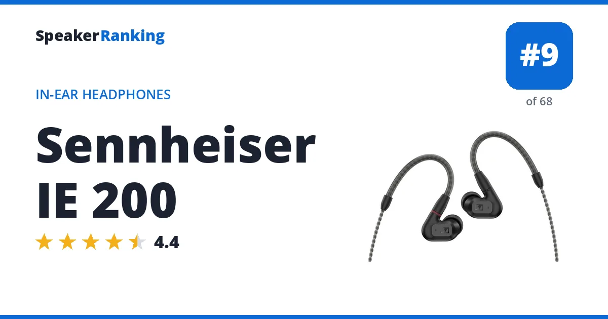 Sennheiser IE 200 ranking card
