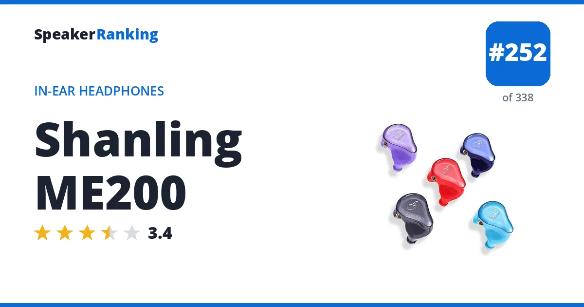 Shanling ME200 ranking card