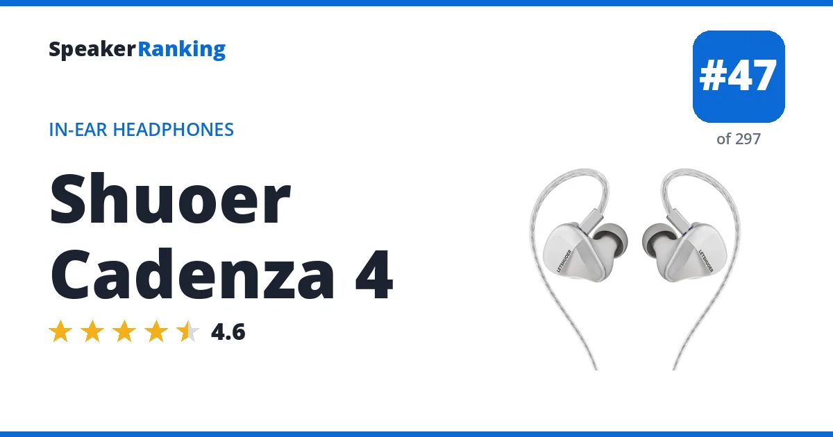 Shuoer Cadenza 4 ranking card