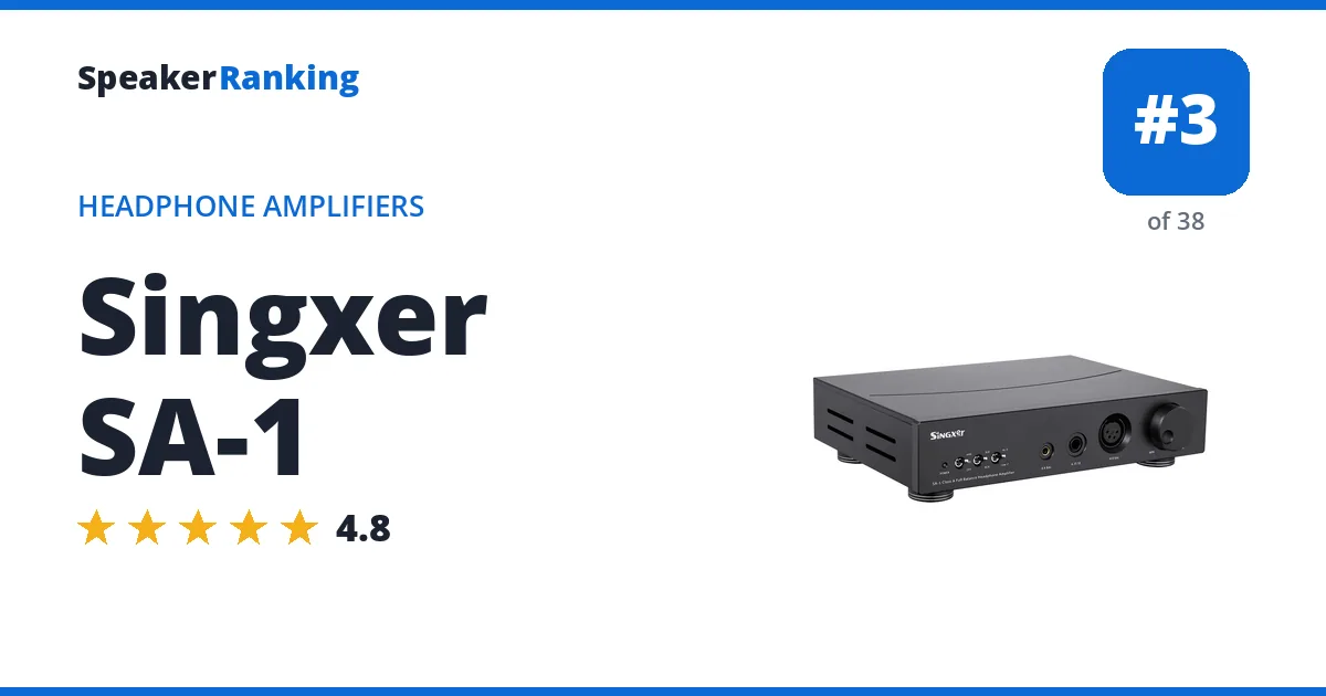 Singxer SA-1 - ranked #3 of 38 Headphone Amplifiers · Editor's rating 4.8/5