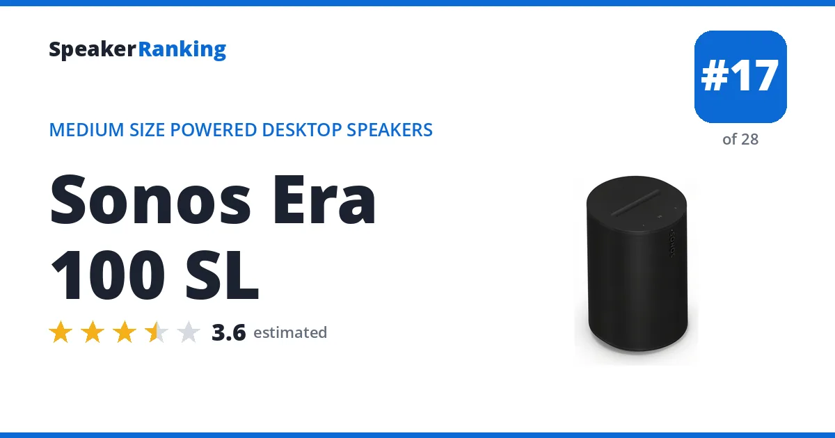 Sonos Era 100 SL ranking card