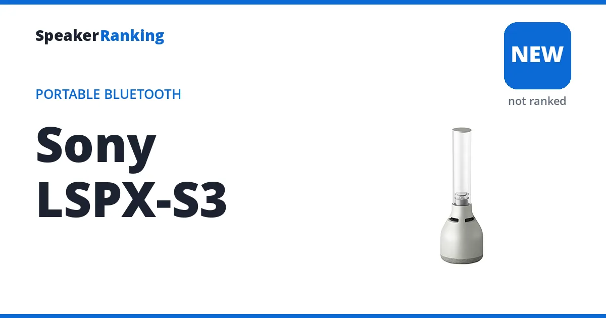 Sony LSPX-S3, not yet ranked