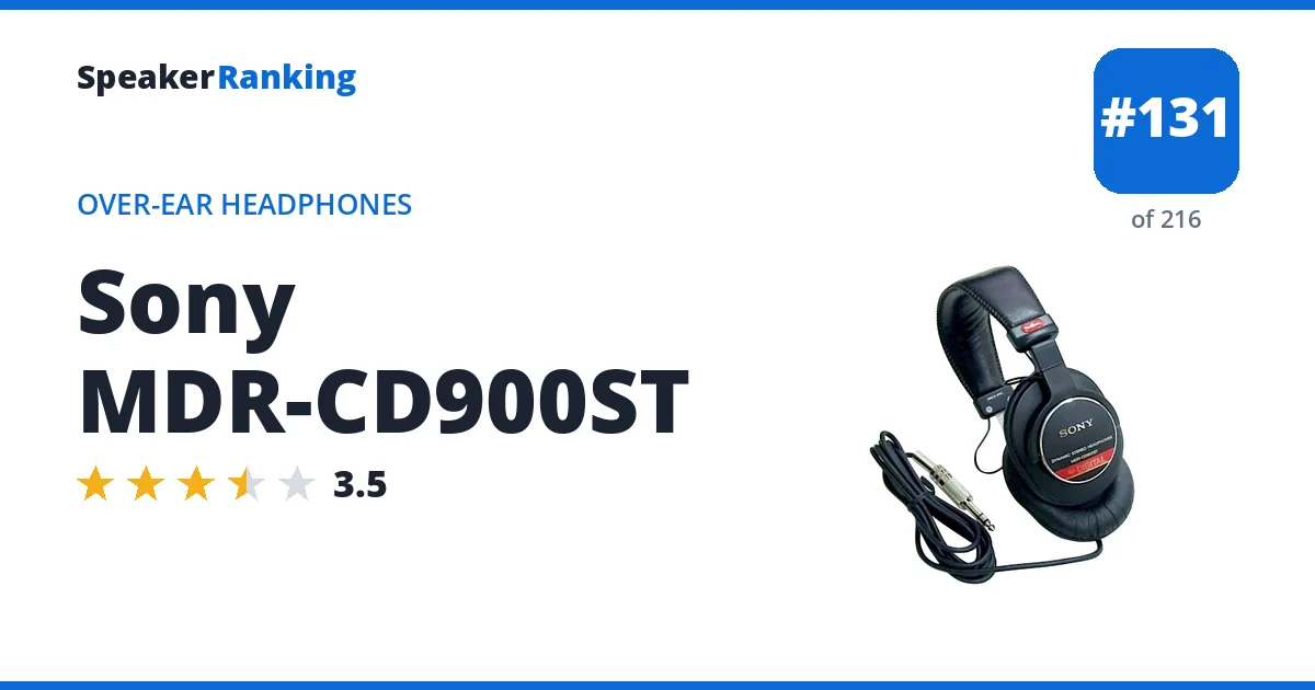 Sony MDR-CD900ST ranking card