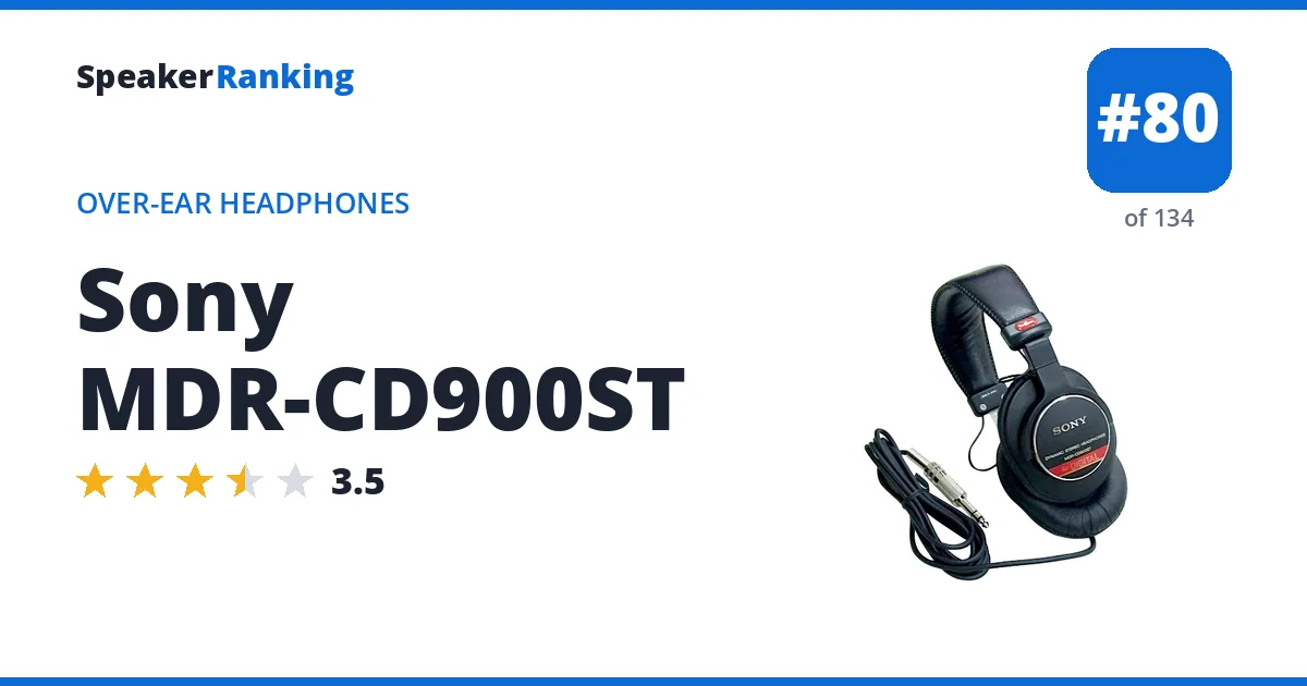 Sony MDR-CD900ST ranking card