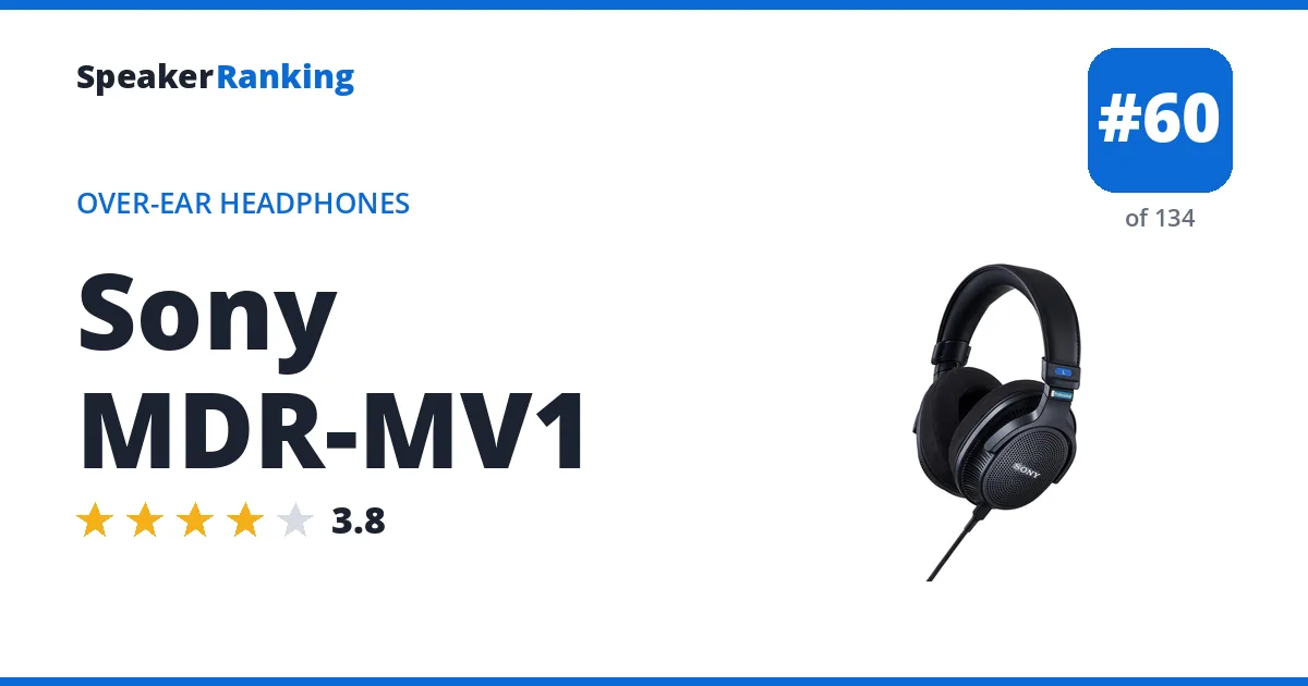 Sony MDR-MV1 ranking card