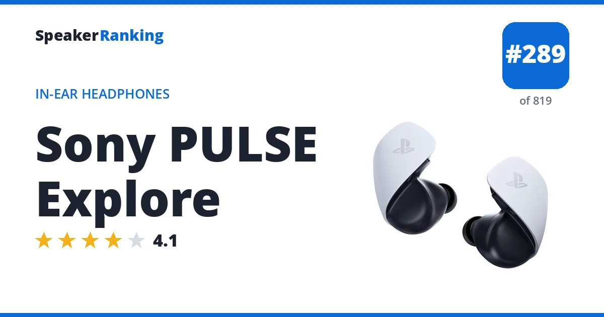 Sony PULSE Explore - ranked #289 of 749 In-Ear Headphones · Editor's rating 4.1/5