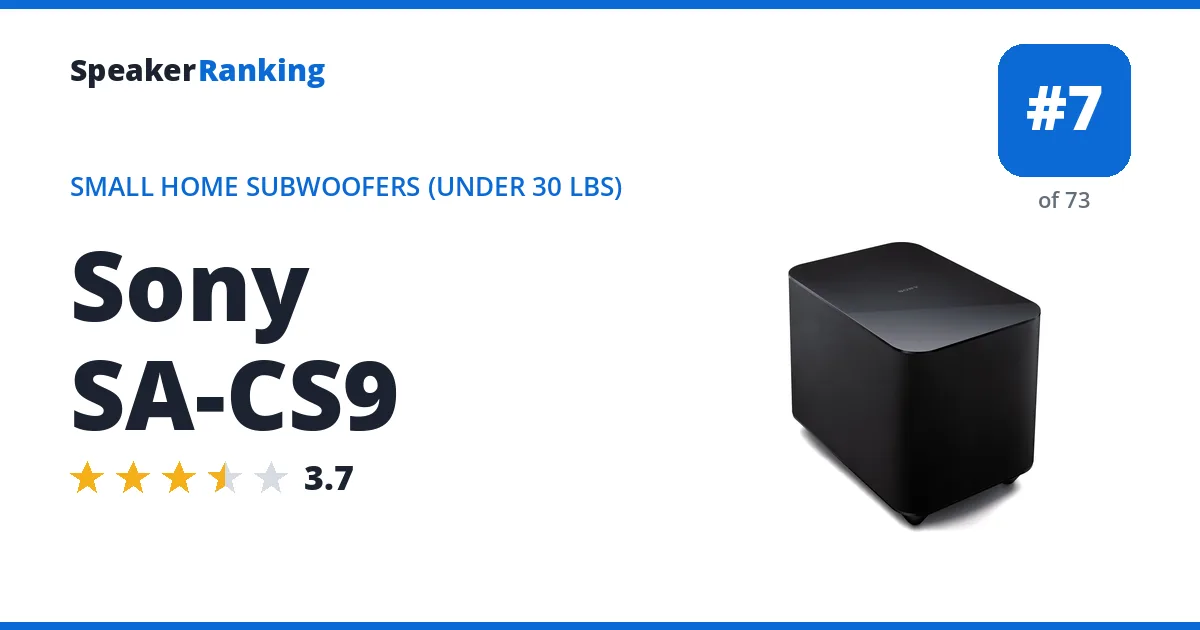 Sony SA-CS9 ranking card