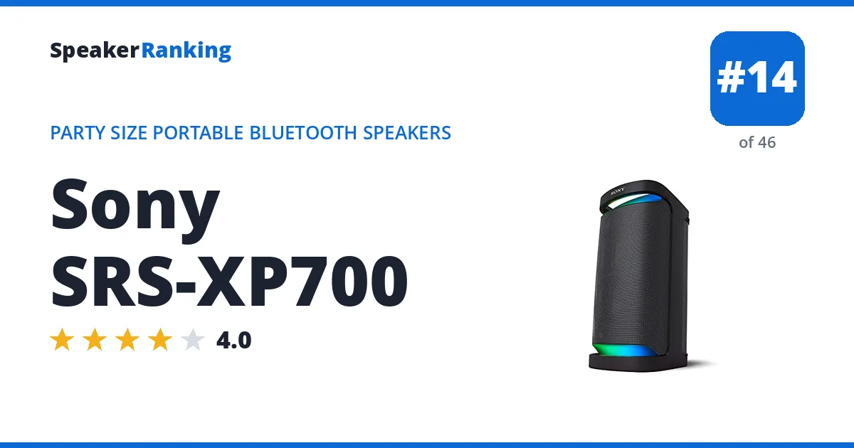Sony SRS-XP700 ranking card