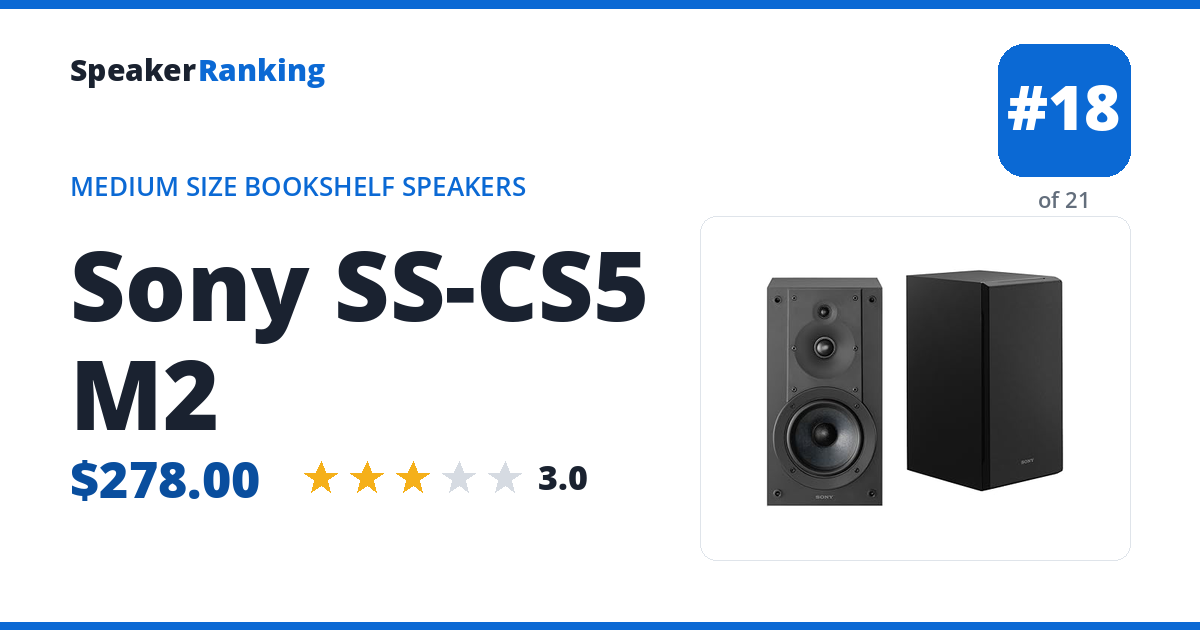 Sony SS-CS5 M2 ranking card