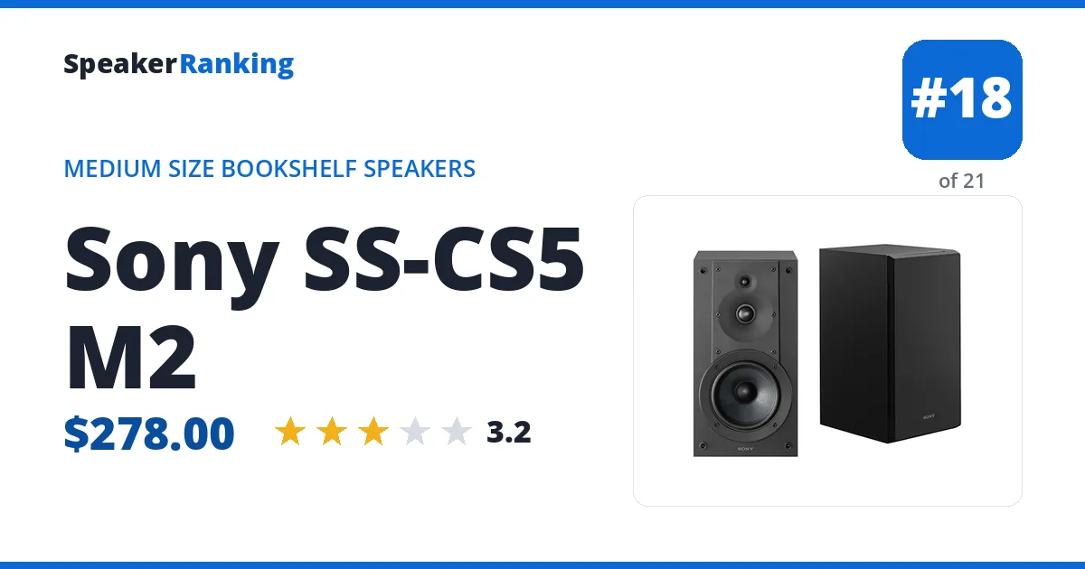 Sony SS-CS5 M2 ranking card
