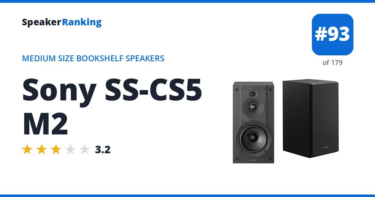 Sony SS-CS5 M2 ranking card
