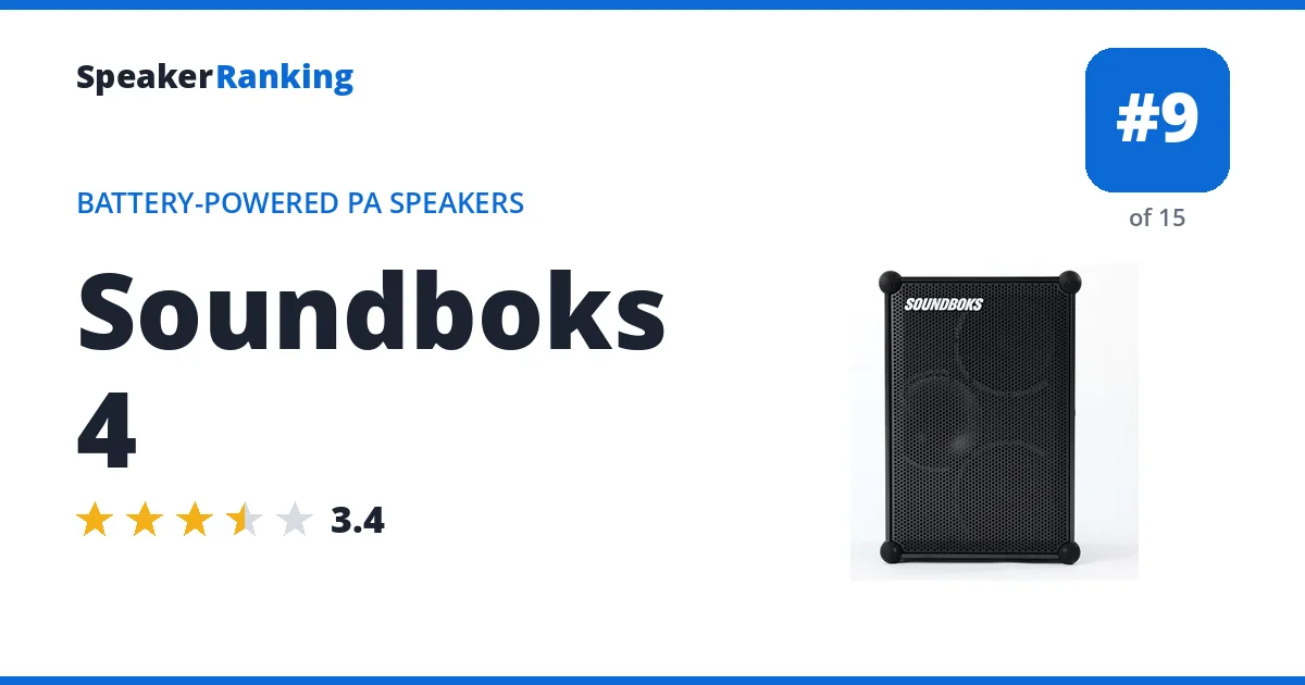 Soundboks 4 ranking card