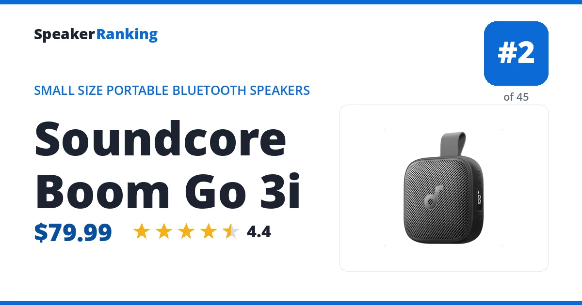 Soundcore Boom Go 3i ranking card