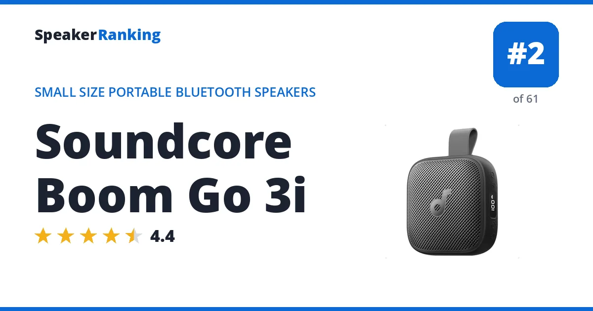 Soundcore Boom Go 3i ranking card
