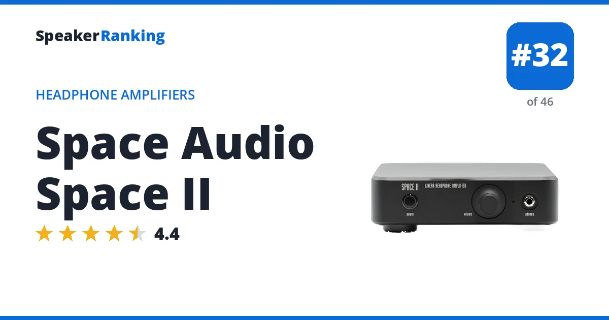 Space Audio Space II - ranked #32 of 46 Headphone Amplifiers · Editor's rating 4.4/5