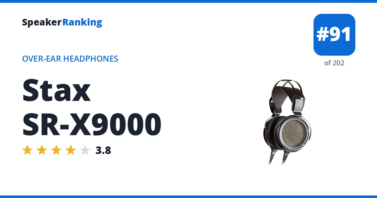 Stax SR-X9000 ranking card