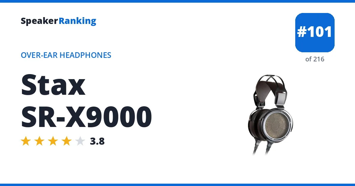 Stax SR-X9000 ranking card