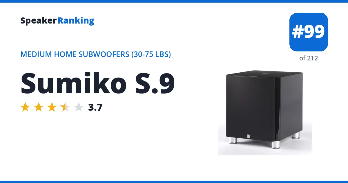 Sumiko S.9 ranking card