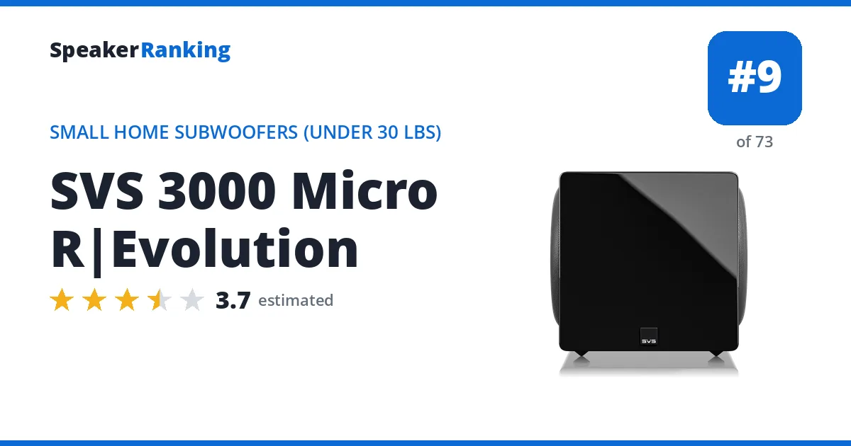 SVS 3000 Micro R|Evolution ranking card