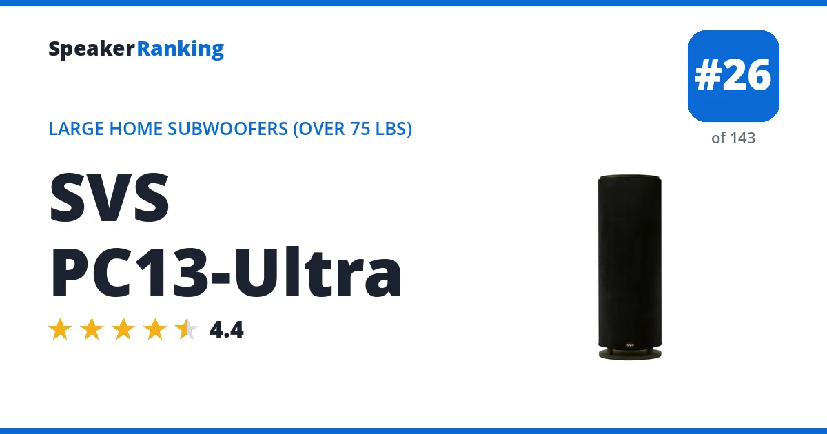 SVS PC13-Ultra ranking card