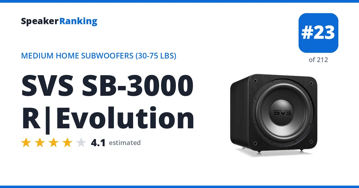 SVS SB-3000 R|Evolution ranking card