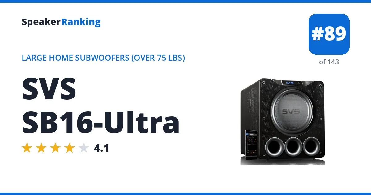 SVS SB16-Ultra ranking card