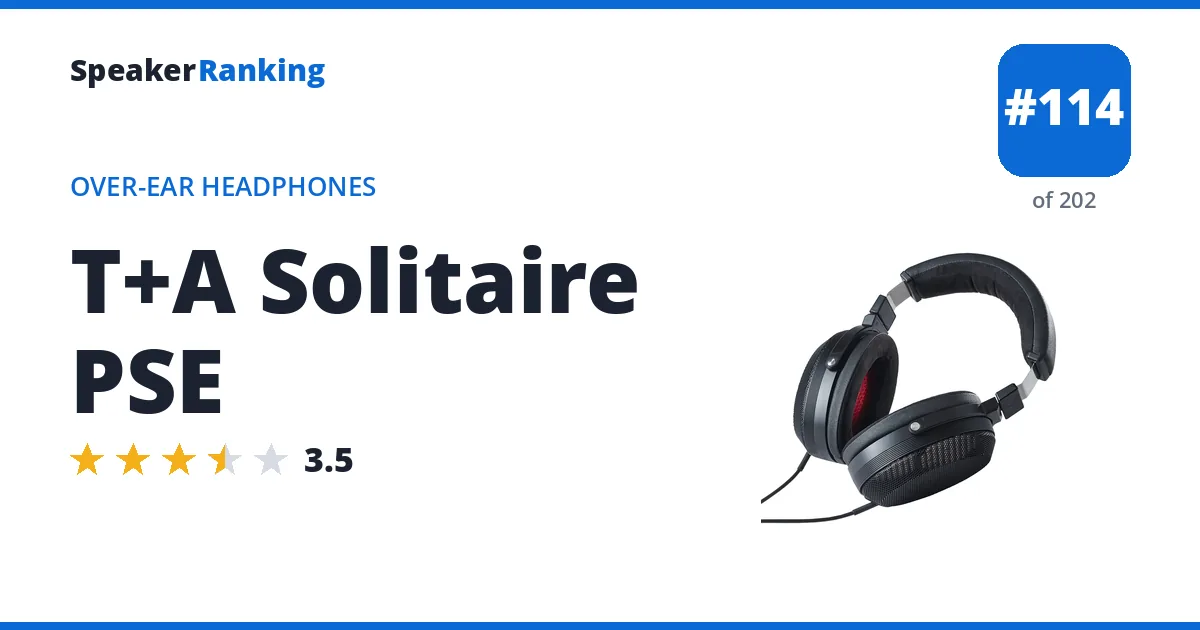 T+A Solitaire PSE - ranked #113 of 201 Over-Ear Headphones · Editor's rating 3.5/5