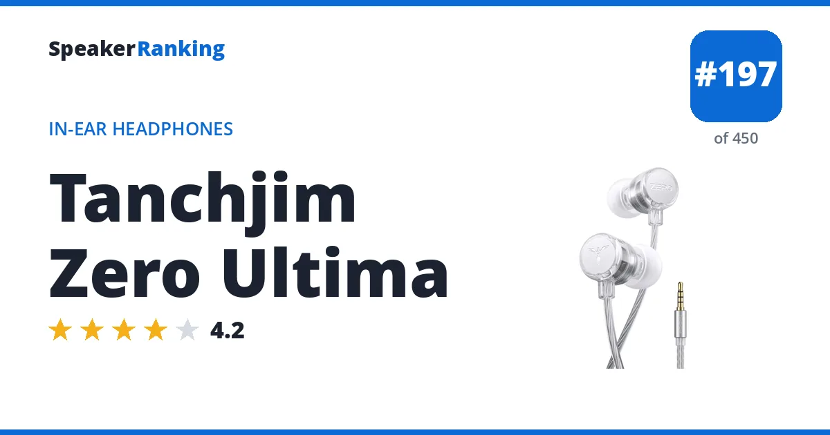 Tanchjim Zero Ultima ranking card