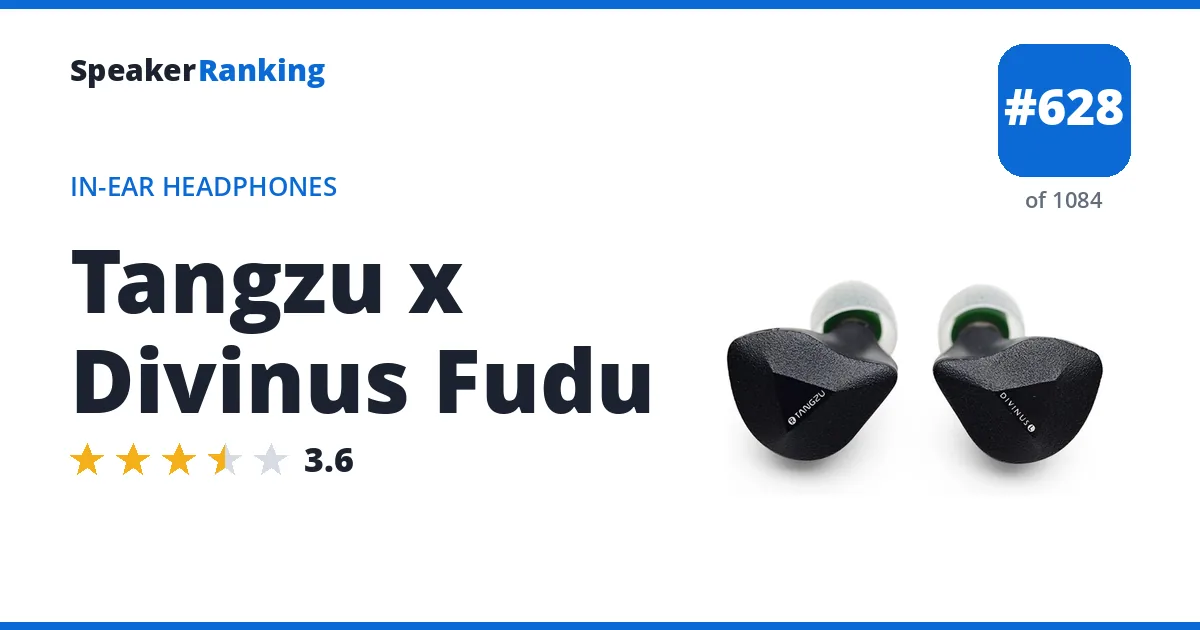 Tangzu x Divinus Fudu - ranked #613 of 1061 In-Ear Headphones · Editor's rating 3.6/5