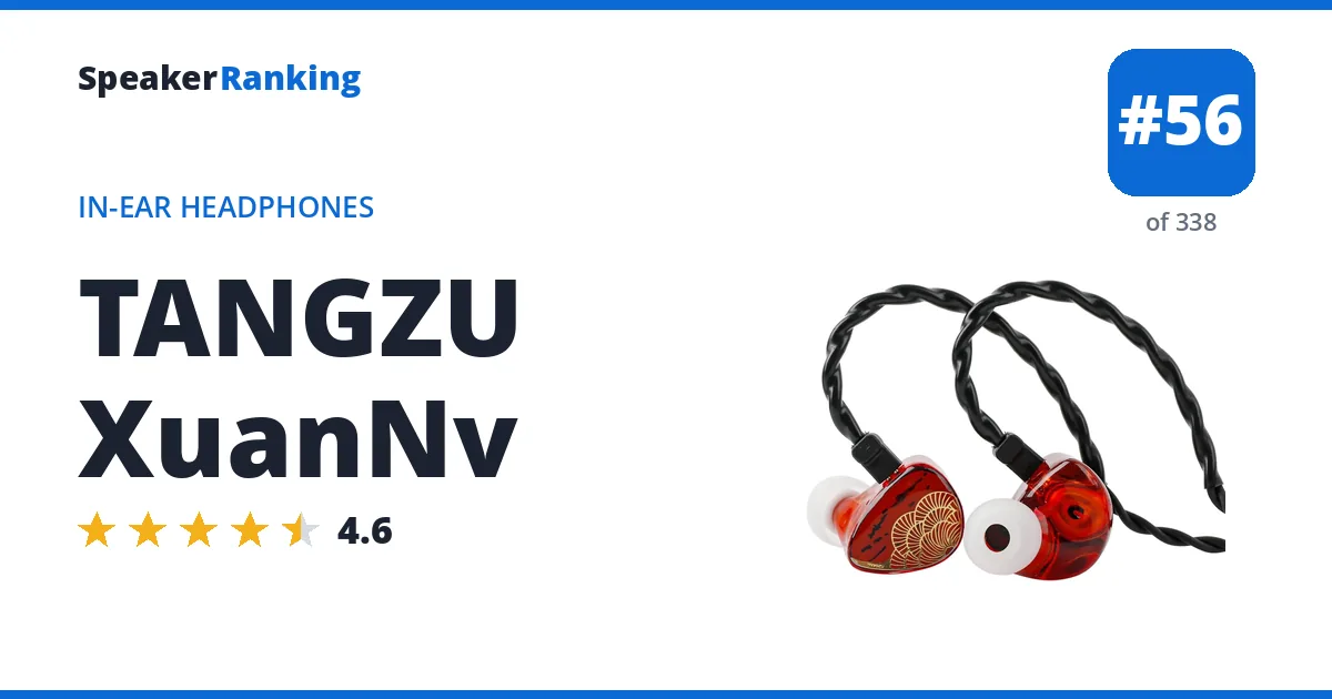 TANGZU XuanNv - ranked #56 of 297 In-Ear Headphones · Editor's rating 4.6/5