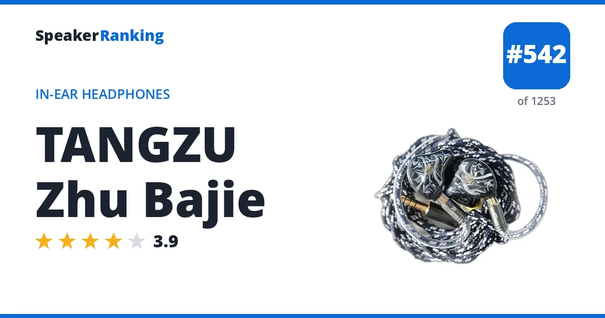 TANGZU Zhu Bajie - ranked #542 of 1253 In-Ear Headphones · Editor's rating 3.9/5