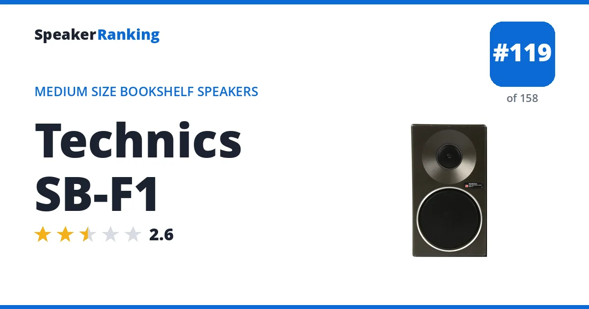 Technics SB-F1 ranking card