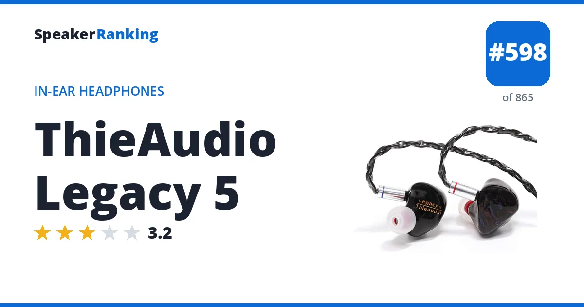ThieAudio Legacy 5 ranking card