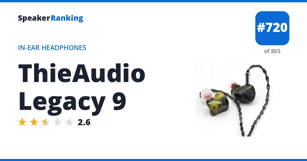 ThieAudio Legacy 9 ranking card