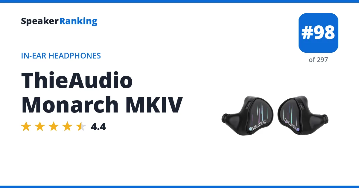 ThieAudio Monarch MKIV ranking card