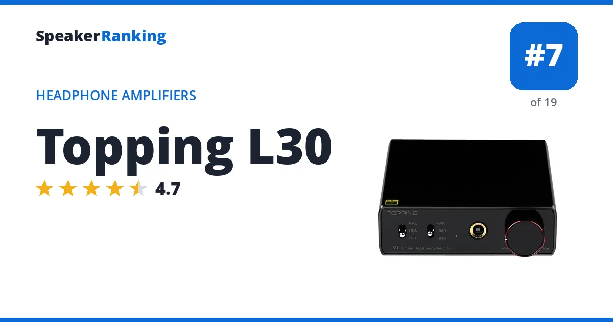 Topping L30 ranking card