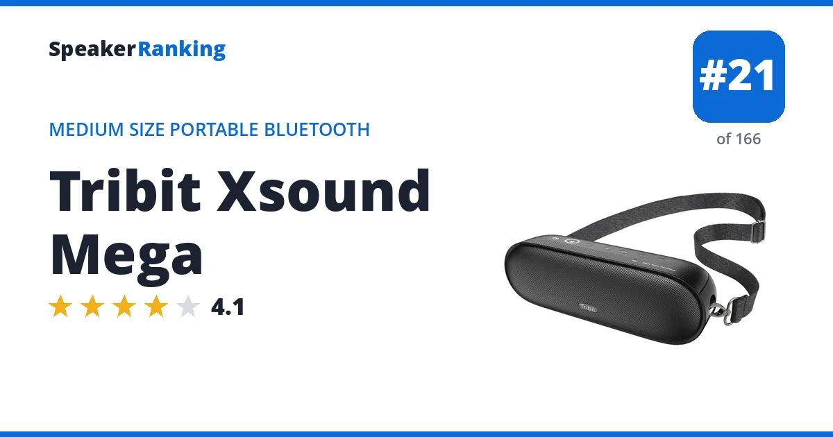 Tribit Xsound Mega ranking card