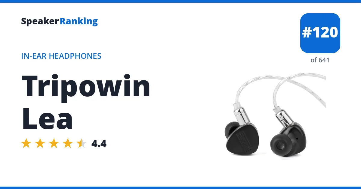 Tripowin Lea - ranked #120 of 619 In-Ear Headphones · Editor's rating 4.4/5