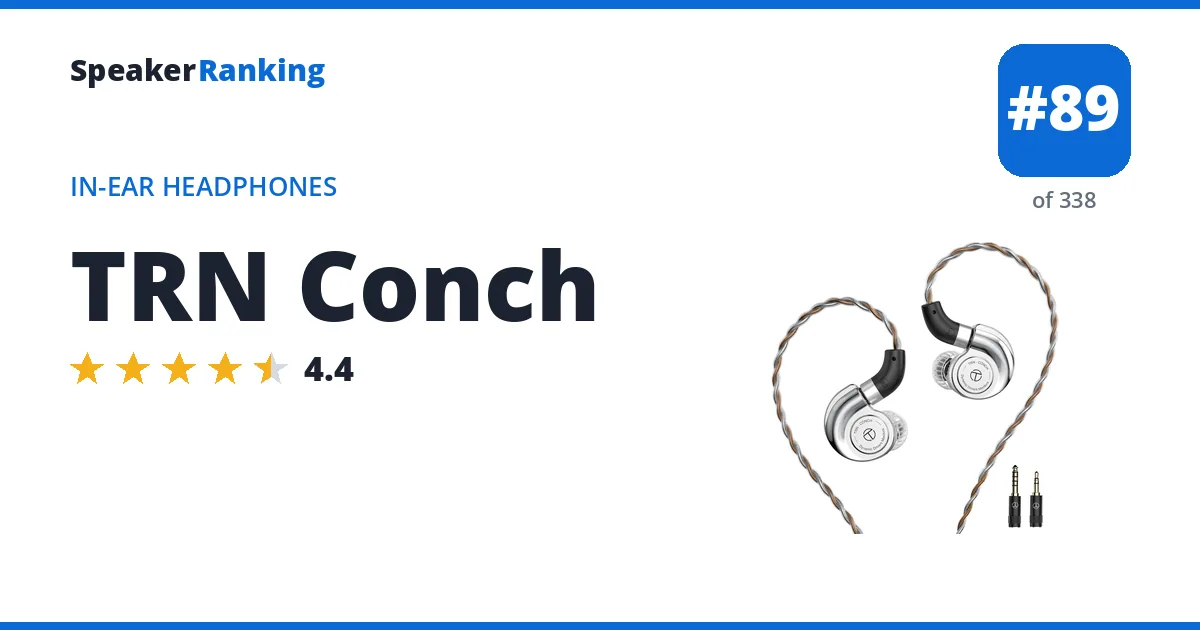 TRN Conch - ranked #89 of 297 In-Ear Headphones · Editor's rating 4.4/5