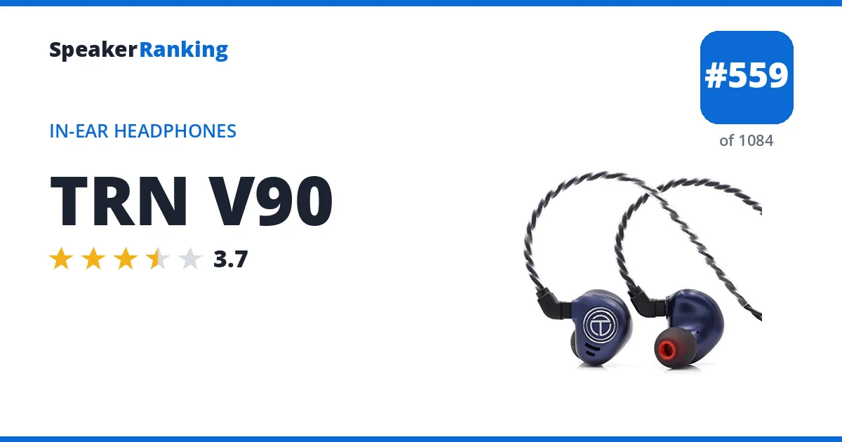 TRN V90 - ranked #559 of 1084 In-Ear Headphones · Editor's rating 3.7/5