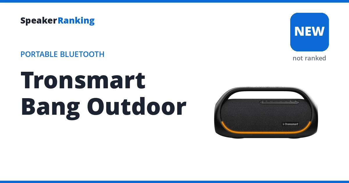 Tronsmart Bang Outdoor, not yet ranked