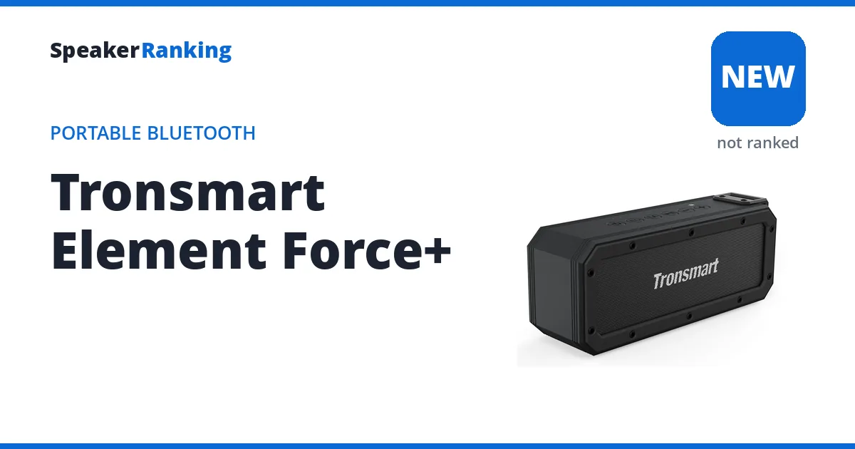 Tronsmart Element Force+, not yet ranked