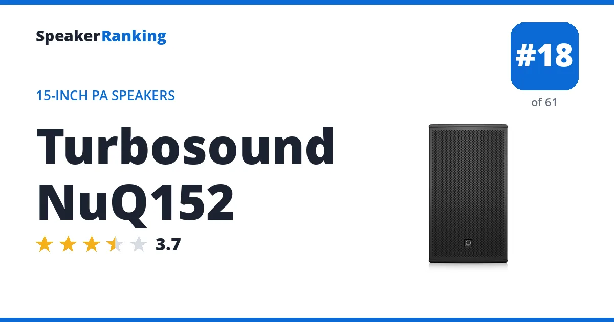 Turbosound NuQ152 ranking card