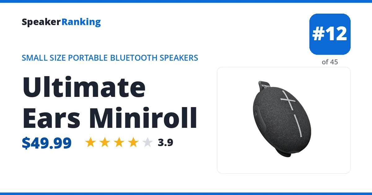Ultimate Ears Miniroll ranking card